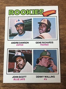1977 Topps Outfielders Andre Dawson Gene Richards John Scott #473 Rookie RC HOF - Picture 1 of 4