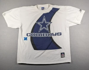 Vintage Dallas Cowboys Shirt Unisex XL White Reebok Americas Team Big Logo Y2K - Picture 1 of 10