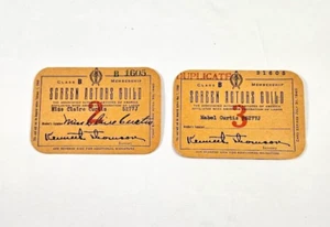 Screen Actors Guild Class B (SAG) Membership Cards Circa 1940's - Bild 1 von 3