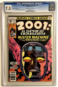 2001 SPACE ODYSSEY #10 CGC 7.5 35 CENT VARIANT MARVEL 1977 KIRBY MISTER MACHINE - Picture 1 of 2
