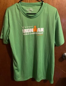 2023 IRONMAN WORLD CHAMPIONSHIP KONA HAWAII TRIATHLON GREEN DRIFIT SHIRT LARGE - Picture 1 of 6