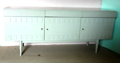 Highboard Sideboard Schrank antikweiß 3 Schubladen Esszimmer - Bild 1 von 4