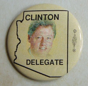 Bill Clinton 1996 Arizona campaign pin button political - Picture 1 of 1
