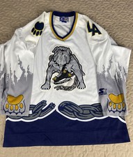Long Beach LA Ice Dogs Starter Jersey IHL Ice Hockey Mens Sz M Vintage 90s Rare