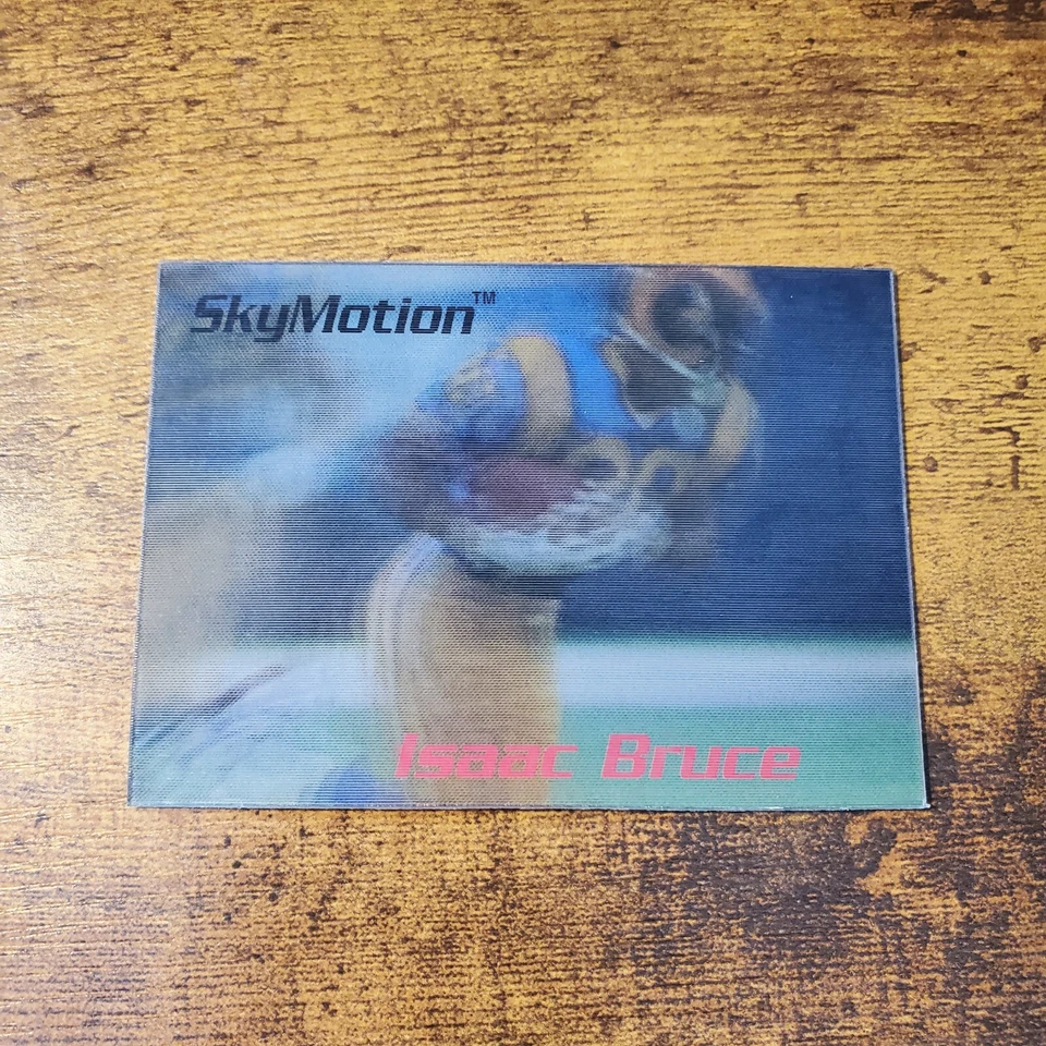 NM 1996 Skybox SkyMotion Isaac Bruce #SM6 HOF - Image 1 of 4