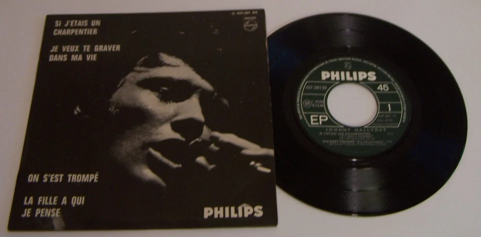 disque vinyle 45 tours JOHNNY HALLYDAY (26e série) - Photo 1/1