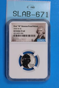 2020-W 5C JEFFERSON NICKEL REVERE PROOF NGC PF69 US Type SLAB-671 - Picture 1 of 2
