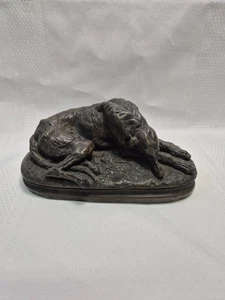 Cold Cast Bronze of Lurcher / Bozio signed Gayrard London . - Picture 1 of 13