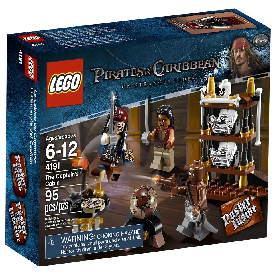 LEGO [Piratas del Caribe] - Juego de construcción de cabaña del capitán - On Str Foto 1 de 4