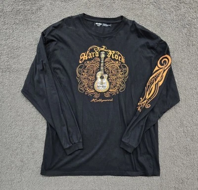 Camisa Hard Rock Café Para Hombre 2XL Manga Larga Años 2000 Tribal Punk Motociclista Motocicleta  Foto 1 de 4