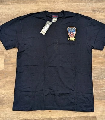 Camiseta Oficial FDNY Azul Marino - Para Hombre - Departamento de Bomberos de la Ciudad de Nueva York XL Foto 1 de 4