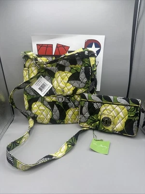 Vera Bradley La Rosa Neón Hipster Bandolera Cartera Y Cartera Nuevo Con Etiquetas Foto 1 de 4