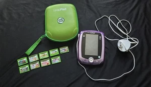 Pacchetto LeapFrog LeapPad 2 Purple Explorer Learning System tablet e custodia 9 giochi - Foto 1 di 9