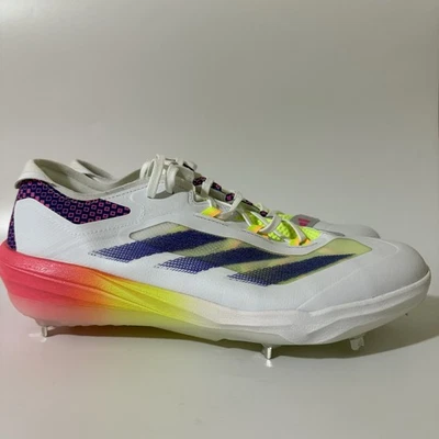 adidas Mens 12 ADIZERO IMPACT WP METAL BASEBALL CLEATS Multicolor IH3476 NEW - Image 1 of 4