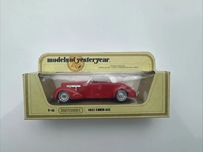 Matchbox Models Of Yesteryear Y-18 1937   Cord 812 Red Diecast Model Car - Image 1 of 4