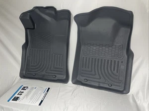 Grey Husky Liners WeatherBeater Floor Mats 2005 - 2015 Toyota Tacoma Double Cab - Picture 1 of 24