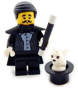 NEW LEGO MAGICIAN with Rabbit MINIFIG LOT magic minifigure city town halloween - Picture 1 of 1