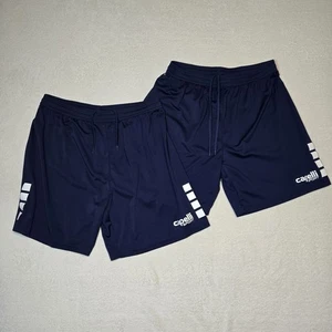 Set of 2 Capelli Sport Men's L Navy Blue Shorts Drawstring - Picture 1 of 13