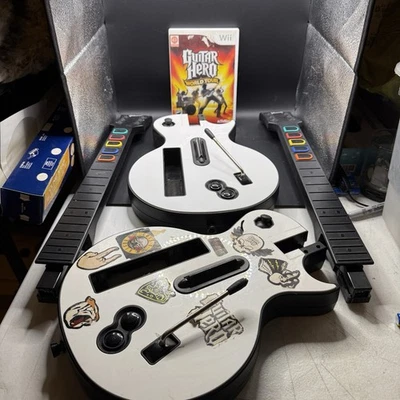 Nintendo Wii Guitar Hero World Tour Bundle 2 controller, gioco LEGGI - Immagine 1 di 4