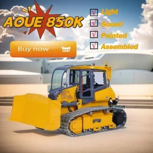 LESU 1:14 Aoue-850K RC Hydraulic Bulldozer Dozer Assembled Truck W/ Light Sound - Picture 1 of 24