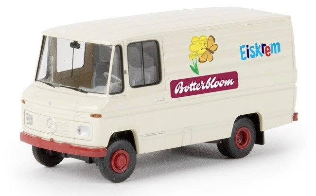 Brekina 36840 - 1/87 Mercedes-Benz L406 D Scatola - Botterbloom Gelato - Nuovo - Immagine 1 di 1