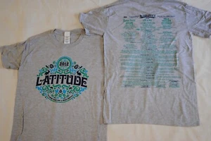 LATITUDE FESTIVAL 2012 WILDLIFE LOGO LINE UP GREY T SHIRT NEW OFFICIAL ELBOW - Picture 1 of 5