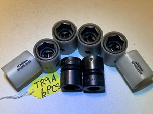 6-PCS-eCoDRIVE ASSY SOCKETS -- 19MM- MAGNETIC IMPACT MM- SOCKETS - USA - NEW - Picture 1 of 1