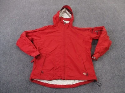 Mountain Hard Wear Jacket Women L Red Tech Outdoors Hiking Lightweight Logo Rain - Image 1 of 4