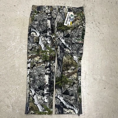 New Mossy Oak Pants Mens 3XL Camo Waterproof Scent Factor Tricot Hunting 46x33 - Image 1 of 4