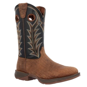 Durango Men's Rebel™ Oak Brown & Midnight Western Boot DDB0428 - Picture 1 of 65