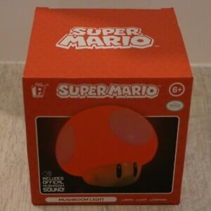 Paladone Super Mario Mushroom Sounds Light Tabletop Lamp Nightlight Nintendo