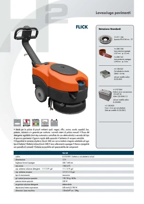 Lavapavimenti - pulisciasciuga pavimenti - BATTERIA 12V. bermar flick - Immagine 1 di 4