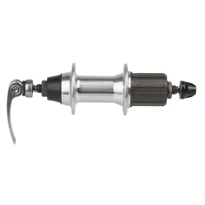 Hinterradnabe Hohlachse 8/9/10/11-fach 36 Loch Alu Silber für Shimano Kassetten - Bild 1 von 2