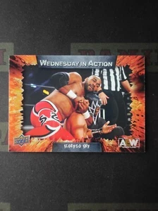 2021 Upper Deck AEW First Edition ShadowBox Wednesday in Action Scorpio Sky - Picture 1 of 2