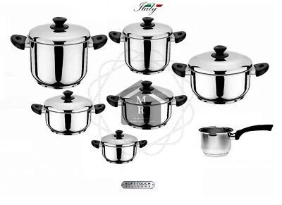 COMPONI LA TUA BATTERIA DI PENTOLE IN ACCIAIO INOX 18/10 LINEA BASIC MSBAVARIA - Immagine 1 di 4