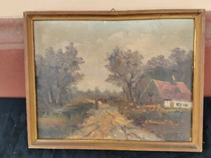 Cuadro GDW Cuadro Casa Pollos Camino Naturaleza 1956 Nº 21020 - Imagen 1 de 8