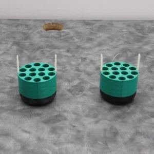 Beckman Coulter Slot Bucket Inserts w Rubber Bases  349949/349950 - Picture 1 of 5