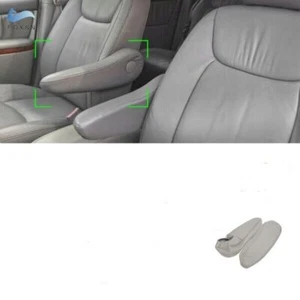 Gray Leather Driver&Passenger Seat Armrest Handle Cover For Toyota Sienna 05-10 - Picture 1 of 4