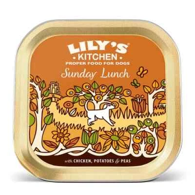 Hund Nassfutter - Sunday Lunch Rezept - Lily’s Kitchen - 10 x 150g - Bild 1 von 4