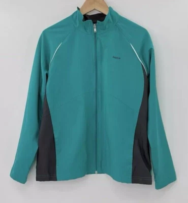 Reebok Women’s Teal Full Zip Yoga Running Jacket Size XL Athleisure - Image 1 of 4