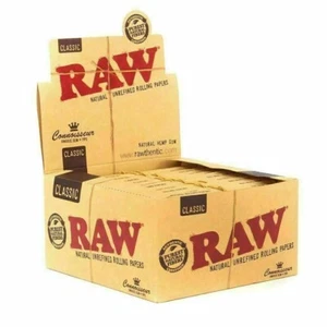 RAW CONNOISSEUR LUNGHE CARTINE KING SIZE SLIM+ FILTRI IN CARTA DA 12 LIBRETTI - Foto 1 di 4