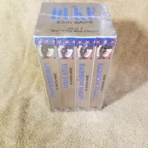 JOHN WAYNE THE DUKE NEU 4 VHS VIDEO TAPE SET WESTERN RANGE VALLEY RIDES - Bild 1 von 6