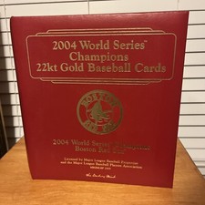 DANBURY MINT 2004 WORLD SERIES CHAMPIONS BOSTON RED SOX 22kt GOLD COMPLETE SET