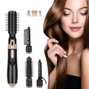 4in1 Hair Blow Dryer Comb Brush Hot Air Styler Hair Curler Straightener Tool New - Picture 1 of 15
