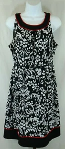 Motherhood Maternity Womens Ladies Black White Sleeveless Dress Size Large - Picture 1 of 5