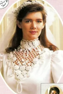 EXQUISITO Boda/Cuello de Novia/Ropa/Patrón de Crochet SOLO INSTRUCCIONES - Imagen 1 de 1