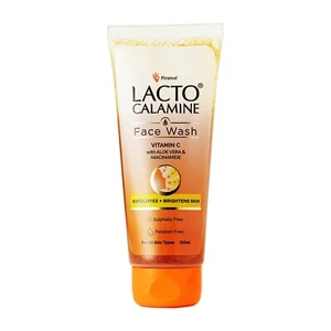 Lacto Calamina Vitamina C Jabón Facial con Aloe Vera y Niacinamida 100 ml Naranja - Imagen 1 de 4