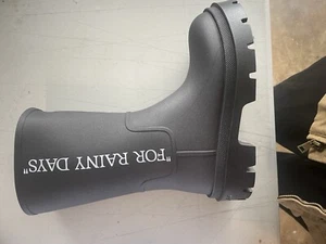 Off White Woman’s Rain Boots Slogan Print - Picture 1 of 6