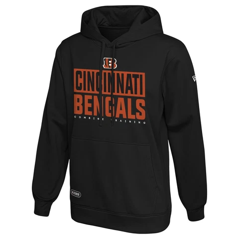 New Era NFL Cincinnati Bengals Football Men's Split Defence Fleece Pullover Hood Cover