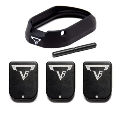 NEW TTI 2011 Pistol Magwell Classic Black w/3 Base Pad s Taran Tactical Basepad